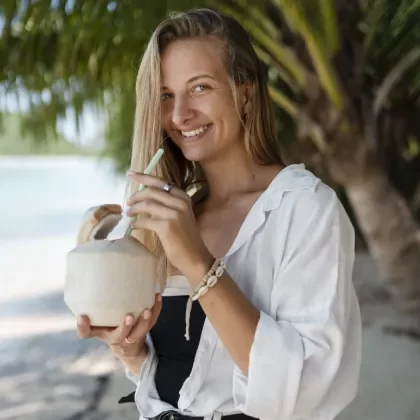 student-drinking-coconuts